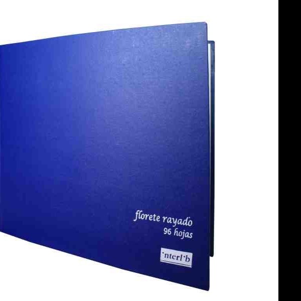 LIBRO FLORETE GRIS AZUL INTERLIB FI.96H.E.8 C.40